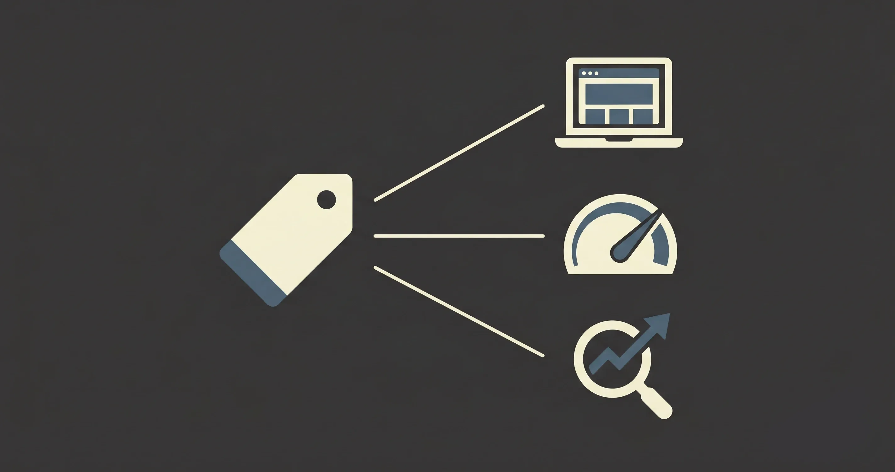 Illustrazione minimal che rappresenta il costo variabile di un sito web professionale